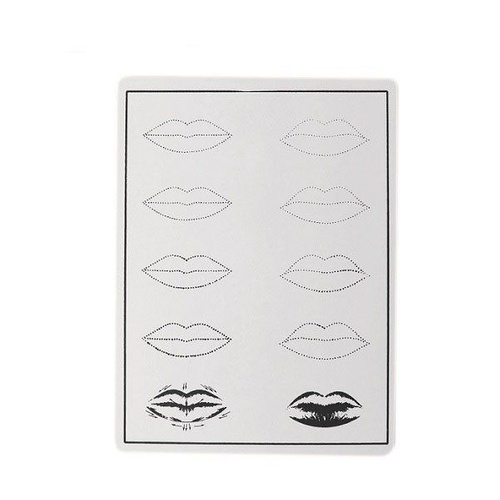 A skin for practicing permanent makeup. Lips
