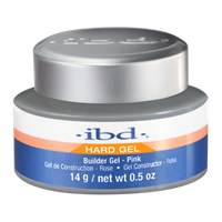 Żel budujący do paznokci ibd builder pink 14g - różowy żel budujący do paznokci