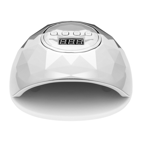 Lampa uv led shiny 86w biała/srebrna perła