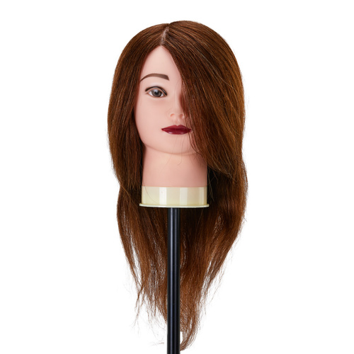 Barber training head gabbiano wz1 natural hair, color 4h, length 16"
