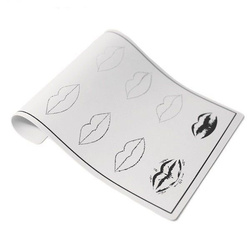 A skin for practicing permanent makeup. Lips