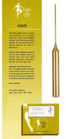 Ballet needle for epilation,  type K - gold