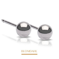 Ball 5 mm earrings SFJ natural medical titanium