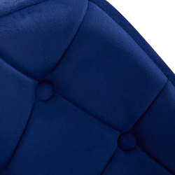 4rico swivel chair qs-bl14g velvet navy blue