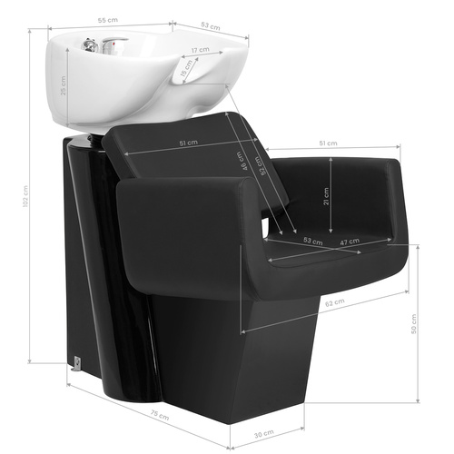 Gabbiano hairdresser's wash helsinki black