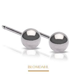 Ball 5 mm earrings SFJ natural medical titanium