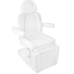 Electr. cosmetic chair azzurro 708a 4 siln. white heated