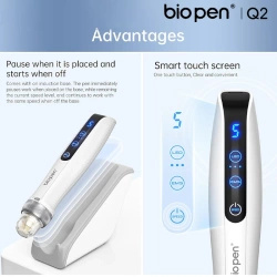 Bio Pen Q2 – dermapen 4w1 z EMS, terapią LED i mikroigłowaniem MTS + 2 kartridże