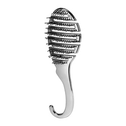 Flexible hair brush p-1032 silver