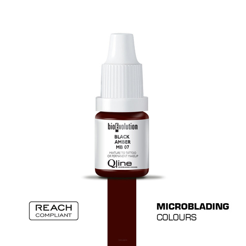 Bioevolution Qline Pro Microblading Pigment Black Amber MB 07 5ml 