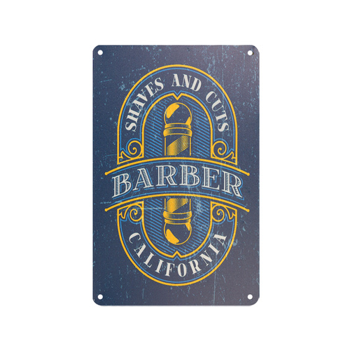 Decorative barber board b076