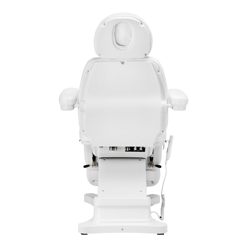 Electric cosmetic chair sillon classic 3 motors with cradle pedi white