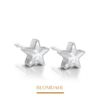 Star Crystal 6 mm earrings SFJ medical plastic