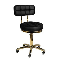 Cosmetic stool gold am-961 black