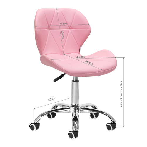 Cosmetic stool qs-06 pink