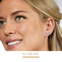 Kolczyki hipoalergiczne Tiffany CZ White 5 mm SFJ srebrny tytan medyczny