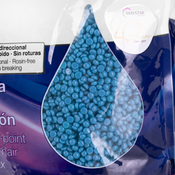 Depilflax 100 flexible low melting point hair removal wax pearl ultraflex blue 1000g