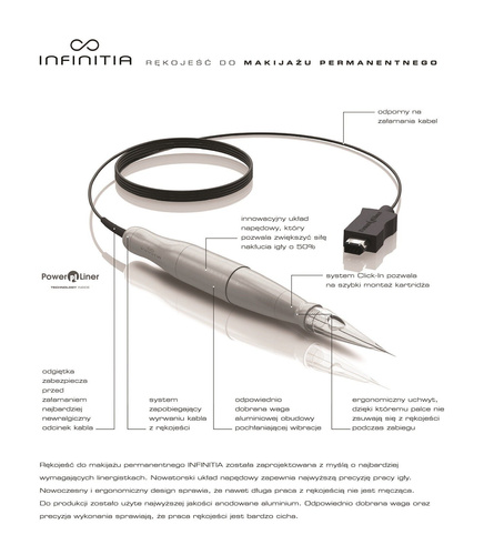 Handpiece for permanent makeup - INFINITIA