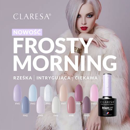 Claresa lakier hybrydowy frosty morning 3 -5g