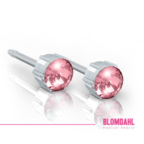 Kolczyki Rose 4 mm SFJ plastik medyczny