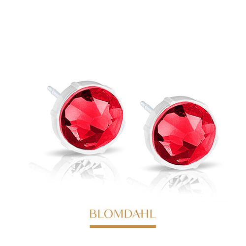 Kolczyki Rose Shimmer 6 mm SFJ plastik medyczny
