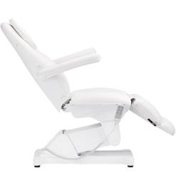 Fotel kosmetyczny elektryczny sillon basic 3 siln. biały